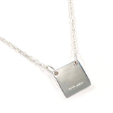 GUCCI Necklace Square with logo Silver925 Silver unisex Second hand