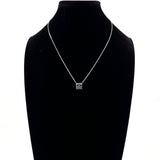 GUCCI Necklace Square with logo Silver925 Silver unisex Second hand