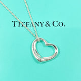 TIFFANY&Co. Necklace Open heart Elsa Peretti Silver925 Silver Women Second hand