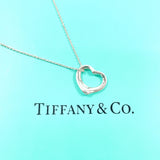 TIFFANY&Co. Necklace Open heart Elsa Peretti Silver925 Silver Women Second hand