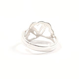 TIFFANY&Co. Ring Triple heart Silver925 #US 4 1/2 Silver Women Second hand