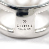 GUCCI Ring Interlocking G Wide ring Silver925 #US 4 Silver Women Second hand