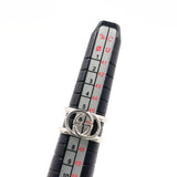 GUCCI Ring Interlocking G Wide ring Silver925 #US 4 Silver Women Second hand