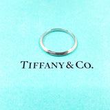 TIFFANY&Co. Ring Knife edge Pt950Platinum #US 8 1/4 Silver mens Second hand