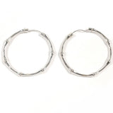 GUCCI earring Bamboo hoop Silver925 Silver Women Second hand