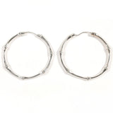 GUCCI earring Bamboo hoop Silver925 Silver Women Second hand
