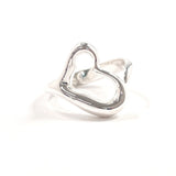 TIFFANY&Co. Ring Open heart Elsa Peretti Silver925 #US 4 1/2 Silver Women Second hand