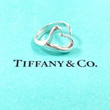TIFFANY&Co. Ring Open heart Elsa Peretti Silver925 #US 4 1/2 Silver Women Second hand
