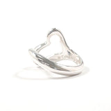 TIFFANY&Co. Ring Open heart Elsa Peretti Silver925 #US 4 1/2 Silver Women Second hand