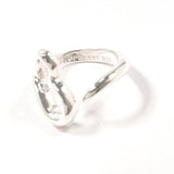 TIFFANY&Co. Ring Open heart Elsa Peretti Silver925 #US 4 1/2 Silver Women Second hand