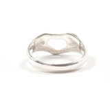 TIFFANY&Co. Ring Open heart Elsa Peretti Silver925 #US 5 1/2 Silver Women Second hand