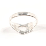 TIFFANY&Co. Ring Open heart Elsa Peretti Silver925 #US 5 1/2 Silver Women Second hand