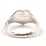GUCCI Ring 645544 J8410 1184 Heart Interlocking G Silver925/enamel #US 6 1/2 Silver Women Second hand