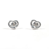 TIFFANY&Co. earring Open heart Elsa Peretti Silver925 Silver Women Second hand