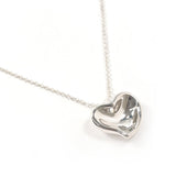 TIFFANY&Co. Necklace Curved heart Elsa Peretti Silver925 Silver Women Second hand
