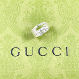 GUCCI Ring Branded Cutout G Silver925 #US 7 3/4 Silver mens Second hand