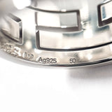 HERMES Ring Move ash Silver925 #US 5 1/4 Silver Silver Women Second hand