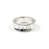 TIFFANY&Co. Ring 1837 Medium Silver925 #US 6 1/2 Silver unisex Second hand