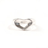 TIFFANY&Co. Ring Open heart Elsa Peretti Silver925 #US 5 1/4 Silver Women Second hand