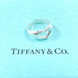 TIFFANY&Co. Ring Open heart Elsa Peretti Silver925 #US 5 1/4 Silver Women Second hand