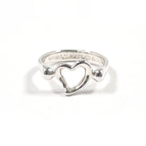 TIFFANY&Co. Ring Open heart Elsa Peretti Silver925 #US 4 3/4 Silver Women Second hand