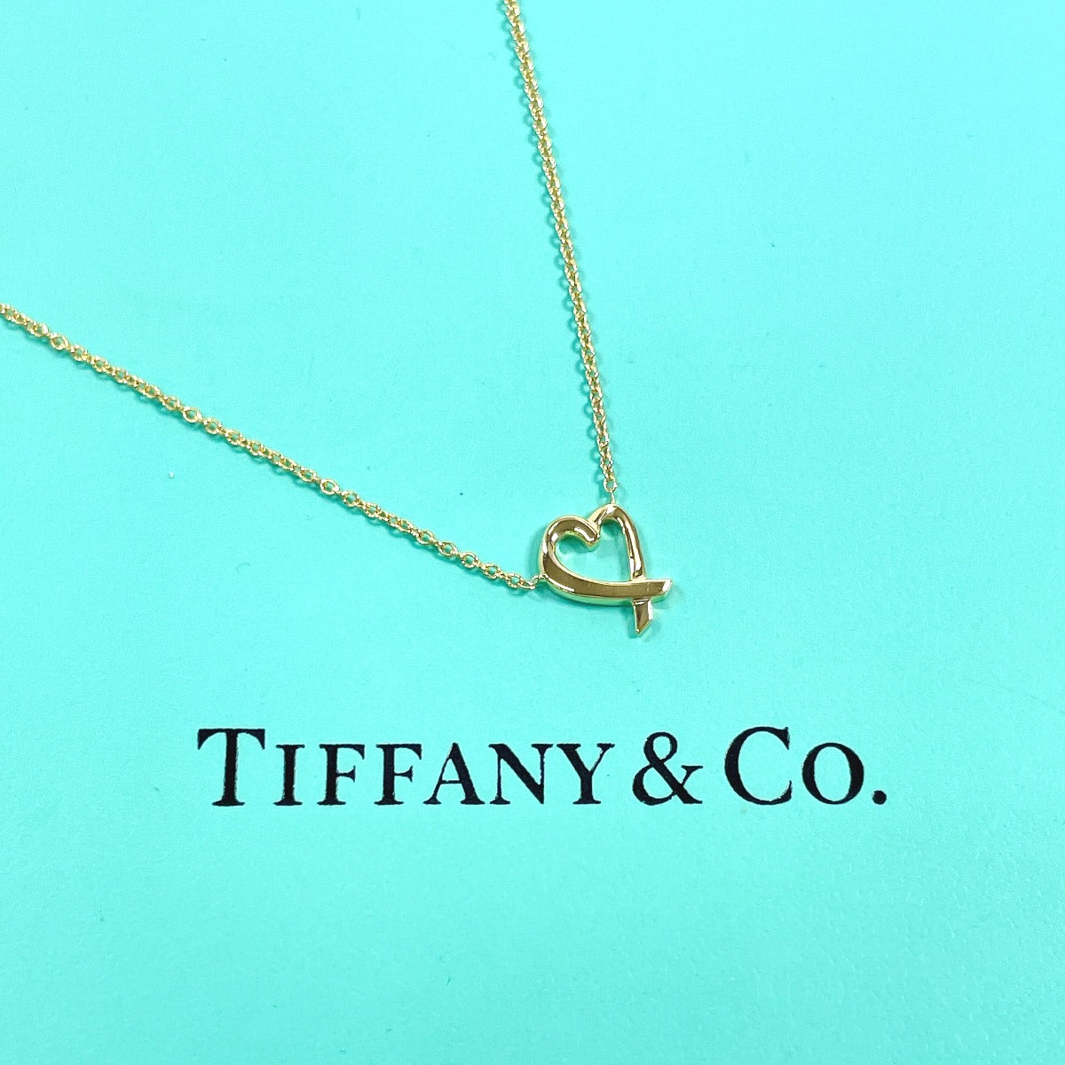 TIFFANY&Co. Necklace Loving heart Paloma Picasso K18 yellow gold