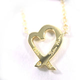 TIFFANY&Co. Necklace Loving heart Paloma Picasso K18 yellow gold gold Women Second hand