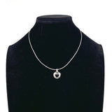 TIFFANY&Co. Necklace Pierced Heart Silver925 Silver Women Second hand
