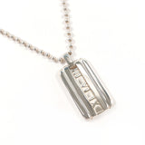 TIFFANY&Co. Necklace Atlas plate Ball chain Silver925 Silver unisex Second hand