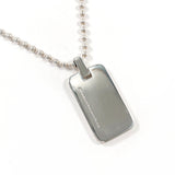 TIFFANY&Co. Necklace Atlas plate Ball chain Silver925 Silver unisex Second hand
