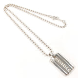 TIFFANY&Co. Necklace Atlas plate Ball chain Silver925 Silver unisex Second hand