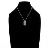 TIFFANY&Co. Necklace Atlas plate Ball chain Silver925 Silver unisex Second hand