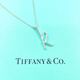 TIFFANY&Co. Necklace Letter K Initial Elsa Peretti Silver925 Silver Women Second hand