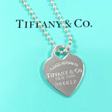 TIFFANY&Co. Necklace Heart tag Return to Silver925 Silver Women Second hand
