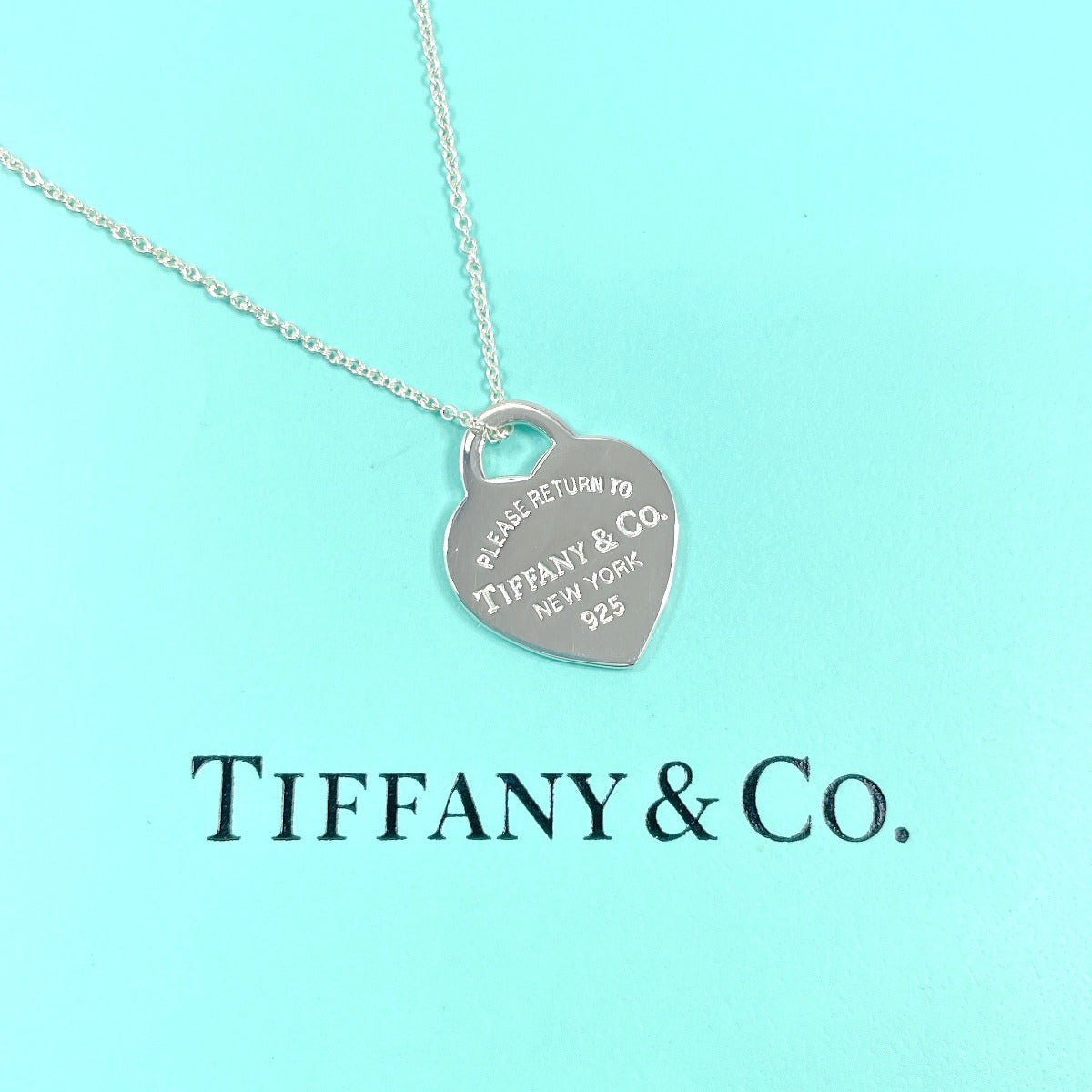 TIFFANY&Co. Necklace Heart tag Return to Silver925 Silver Women