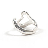 TIFFANY&Co. Ring Open heart Elsa Peretti Silver925 #US 4 3/4 Silver Women Second hand