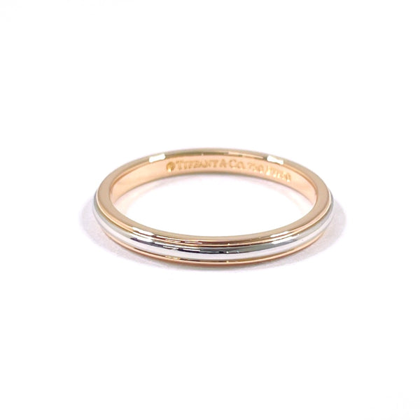 TIFFANY&Co. Ring Lucida Band Ring Pt950Platinum/K18 Pink Gold #US