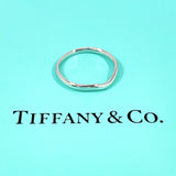 TIFFANY&Co. Ring Curved bundling Elsa Peretti Pt950Platinum #US 7 3/4 Silver mens Second hand
