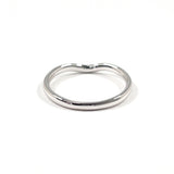 TIFFANY&Co. Ring Curved bundling Elsa Peretti Pt950Platinum #US 7 3/4 Silver mens Second hand