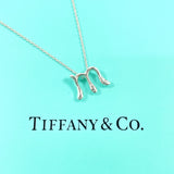 TIFFANY&Co. Necklace Alphabet letter M Elsa Peretti Silver925 Silver Women Second hand