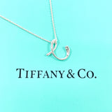 TIFFANY&Co. Necklace Alphabet letter C Elsa Peretti Silver925 Silver Women Second hand