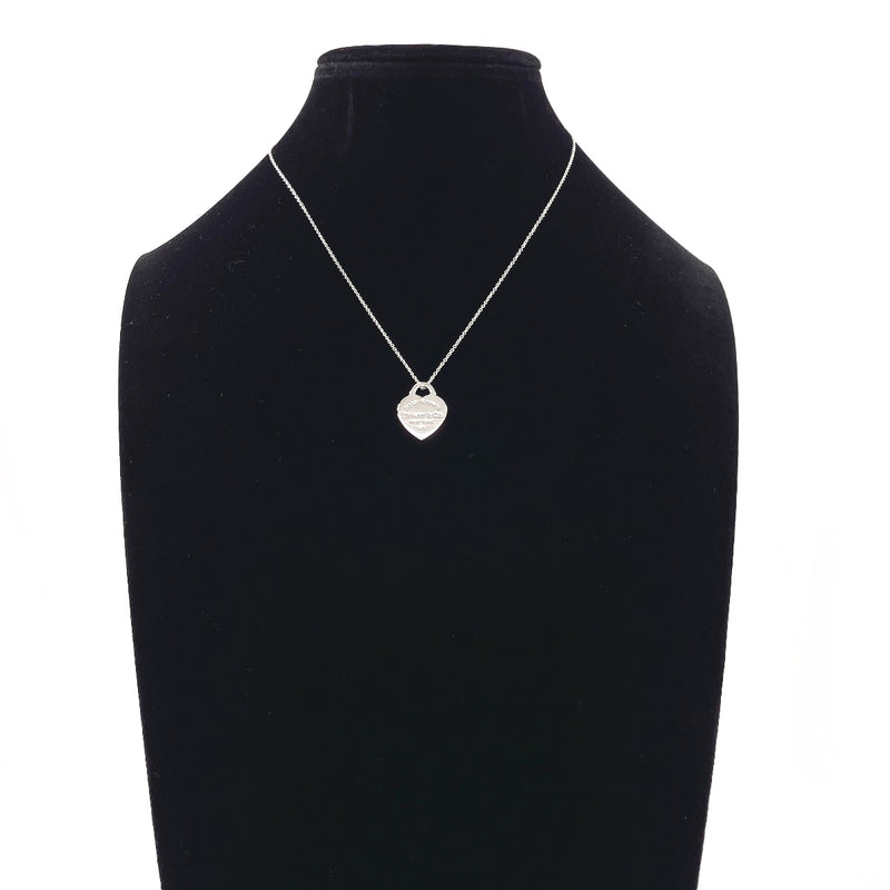 TIFFANY&Co. Necklace Heart tag Return to Silver925 Silver Women
