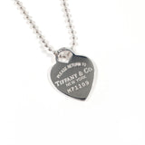 TIFFANY&Co. Necklace Heart tag Return to Silver925 Silver Women Second hand