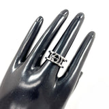 GUCCI Ring Interlocking G Wide ring Silver925 #US 7 Silver mens Second hand