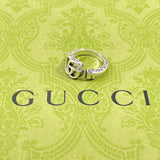 GUCCI Ring 627760 J8400 0701 Double G key motif ring Silver925 #US 7 1/2 Silver mens Second hand