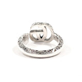 GUCCI Ring 627760 J8400 0701 Double G key motif ring Silver925 #US 7 1/2 Silver mens Second hand