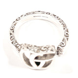 GUCCI Ring 627760 J8400 0701 Double G key motif ring Silver925 #US 7 1/2 Silver mens Second hand