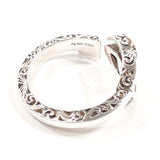 GUCCI Ring 627760 J8400 0701 Double G key motif ring Silver925 #US 7 1/2 Silver mens Second hand