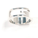 GUCCI Ring Branded Cutout G Silver925 #US 8 1/2 Silver mens Second hand