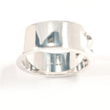 GUCCI Ring Branded Cutout G Silver925 #US 8 1/2 Silver mens Second hand